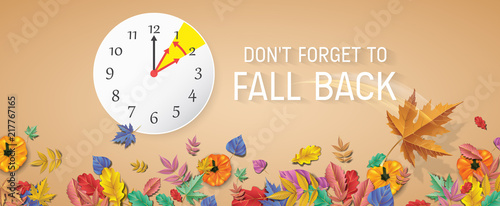 Day Light Savings Time End - Don't Forget To Fall Back.