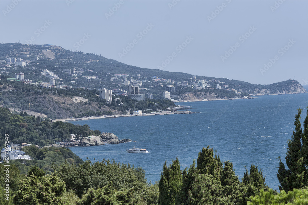 Panorama of the Crimean coast