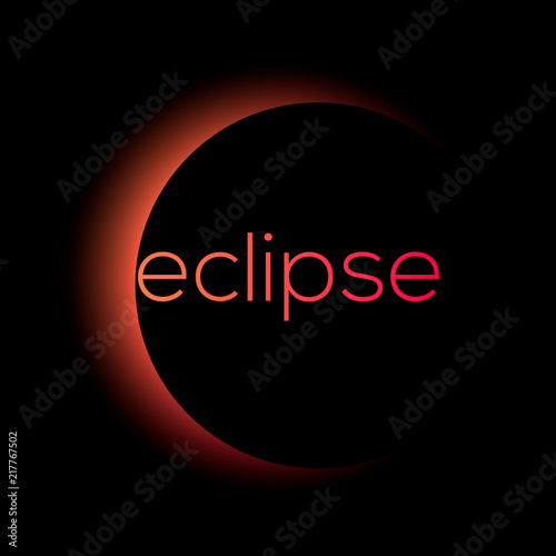 solar and lunar eclipse vector