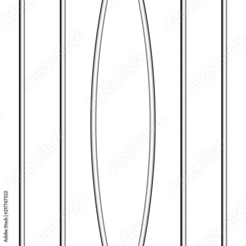 bent jail isolated vector
