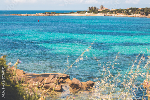 Blick auf Mittelmeer auf Korsika