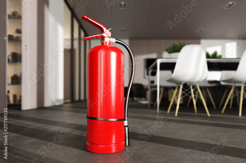 Wallpaper Mural Fire extinguisher in luxury modern room or apartment. Torontodigital.ca