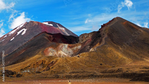 Canvastavla Red Crater and Mount Ngauruhoe (Mount Doom from Lord of the Rings), Tongariro Na