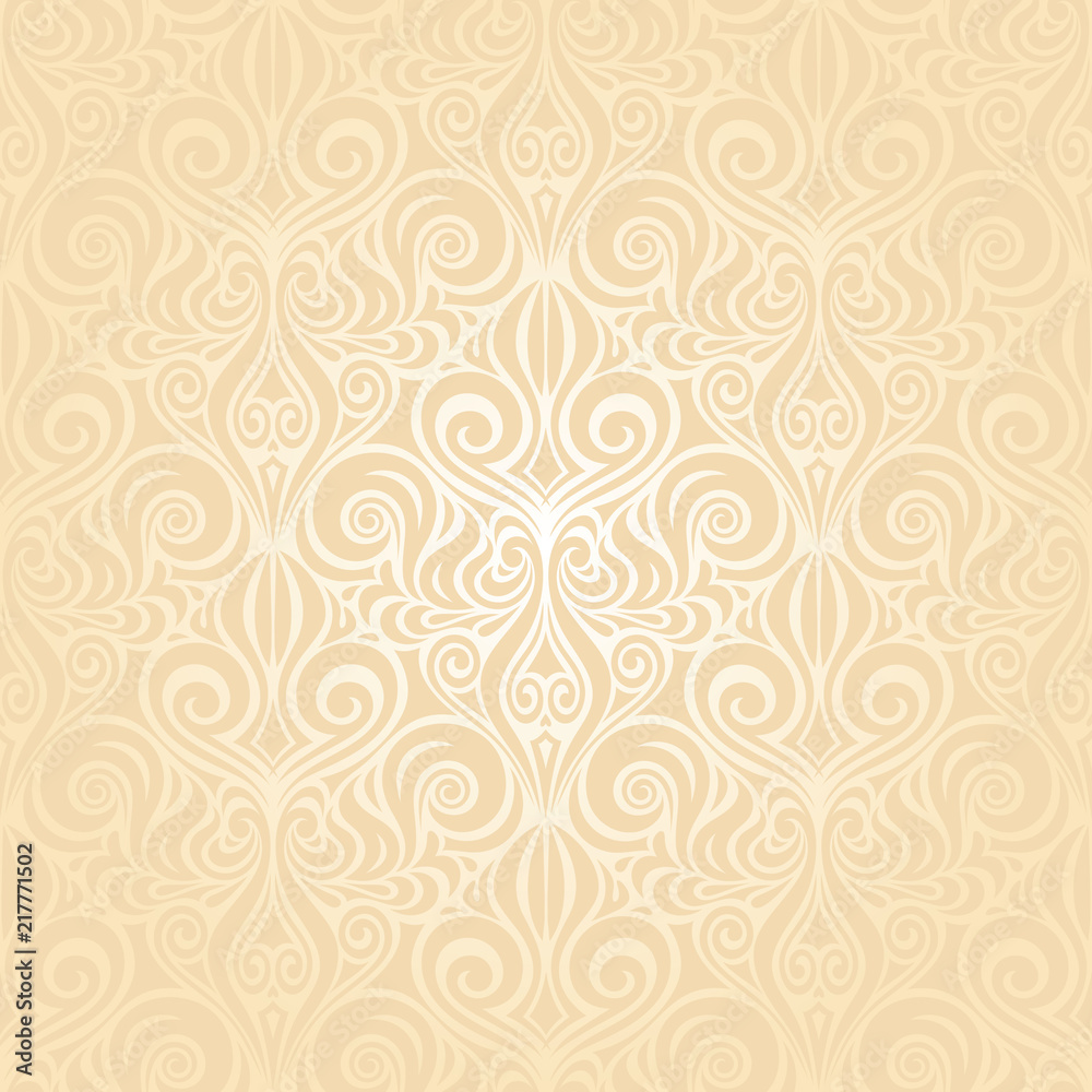 Retro wedding pale peach bridal background repeatable invitation design in vintage style Retro wedding pale peach bridal background repeatable invitation design in vintage style