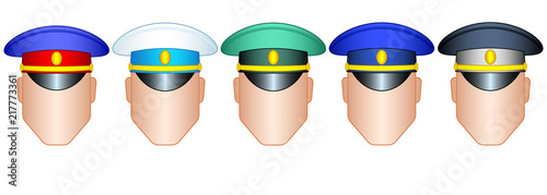 Caps on heads