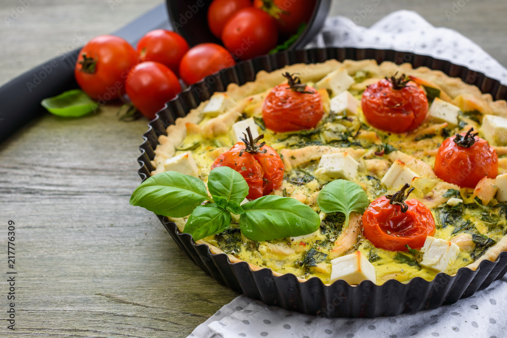 Quiche pie. Quiche pie.
