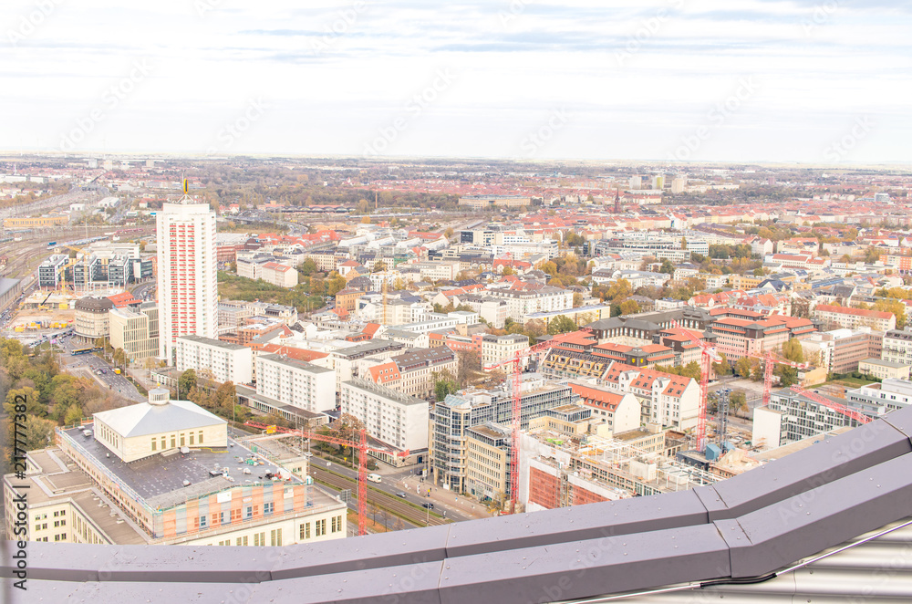 Fototapeta premium Leipzig von oben