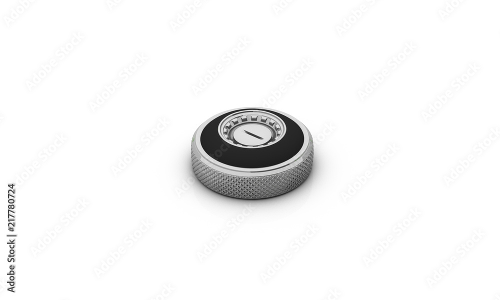 Switch ring metal on white background 3d illustration Switch ring metal on white background 3d illustration