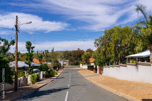 namibia windhoek street sky clouds photo