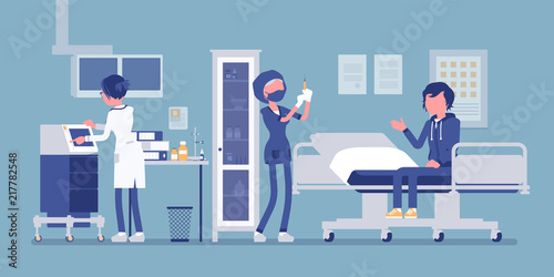 Medical procedures in doctors office
