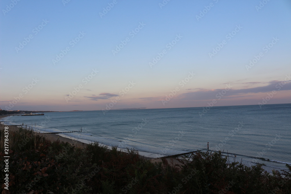 Sea, beach, greenery and Pier