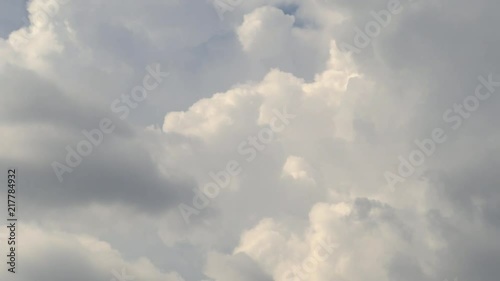 Сumulus clouds in the summer sky