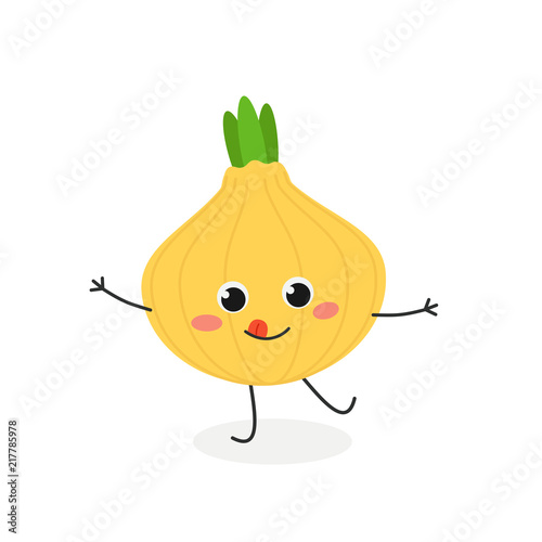 Funny cartoon onion