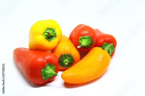 sweet multicolored peppers