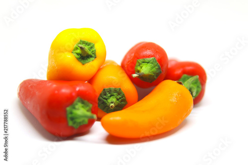 multicolored peppers