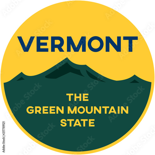 vermont: the green mountain state | digital badge photo