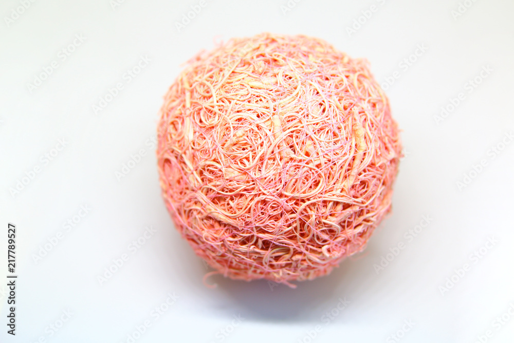 pink string ornament pink string ornament
