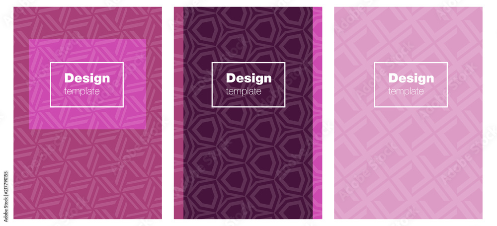 Dark Pink vector layout for Leaflets.