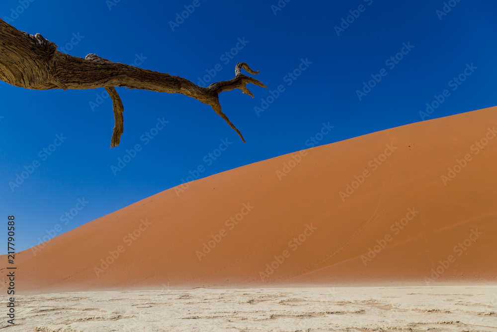 Naklejka premium Dune de Sable en Namibie Deadvlei Sossusvlei 