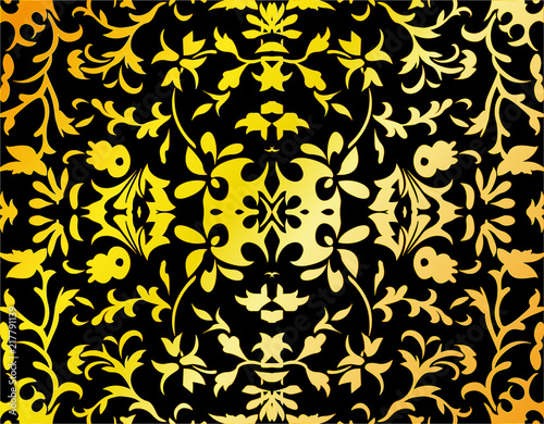 Abstract damask background, vector, illustration, eps file © perspectivexx