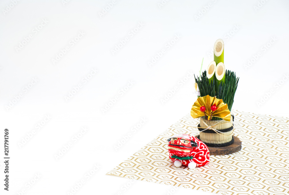 年賀状素材(門松と獅子舞) 年賀状素材(門松と獅子舞)