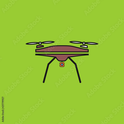 Dron vector icon