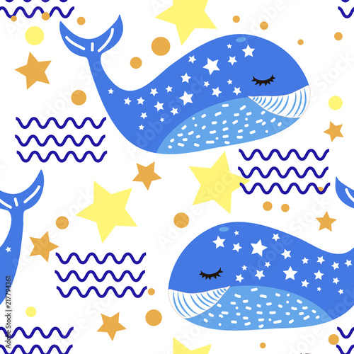 whale funny pattern