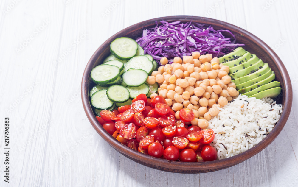 Healthy vegetarian salad Healthy vegetarian salad