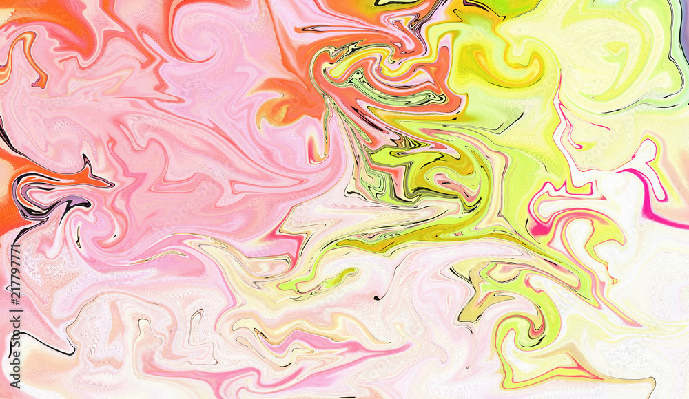 Abstract background in impressionism style. Marble art in liquid painting. Modern fluid artwork. Creative texture. Swirl pattern with marbled elements. Vortex bright design. Fantasy style effect. Abstract background in impressionism style. Marble art in liquid painting. Modern fluid artwork. Creative texture. Swirl pattern with marbled elements. Vortex bright design. Fantasy style effect.