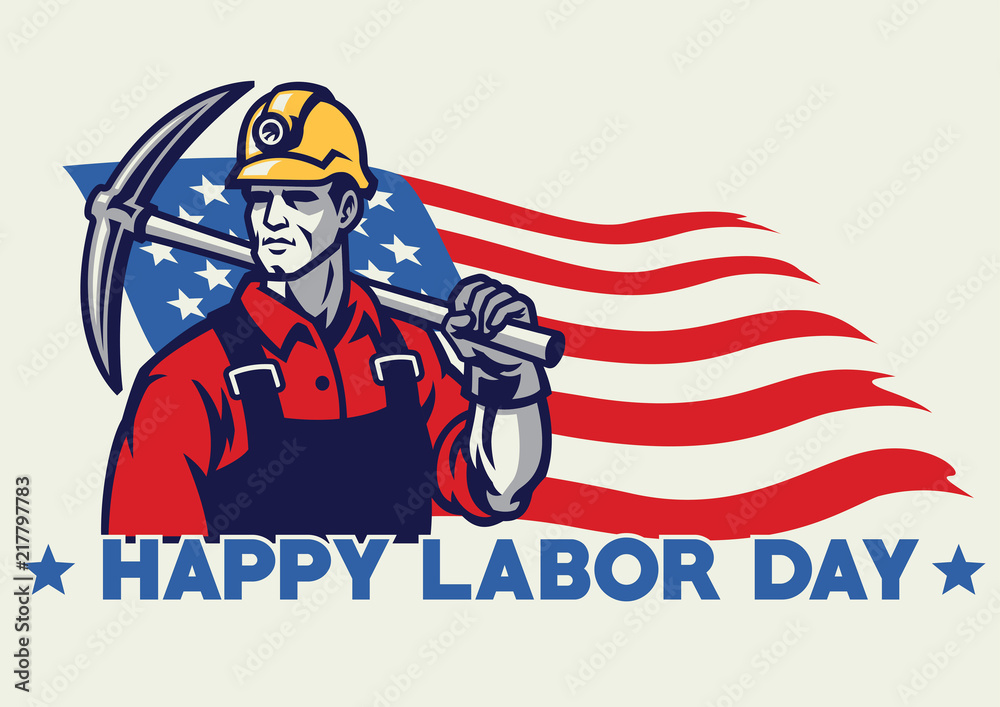 worker american labor day design worker american labor day design