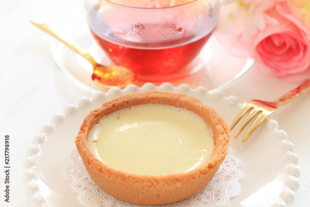 Homemade cheese tart for gourmet dessert image Homemade cheese tart for gourmet dessert image