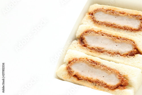Japanese food, Tonkatsu pork cutlet sandwiches