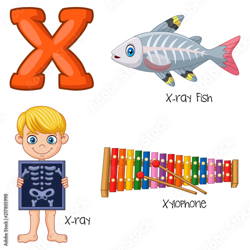 Illustration of X alphabet