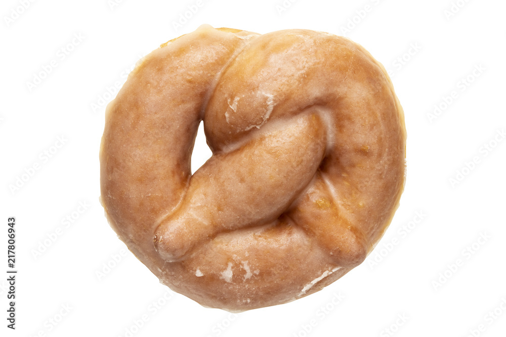white rum doughnut pretzel isolated on white background white rum doughnut pretzel isolated on white background