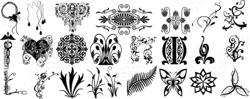 植物のつるのシルエット Stock ベクター Adobe Stock