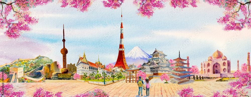 Obraz premium Famous landmarks of the world.
