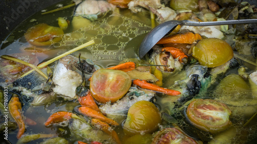 garang asem or asam traditional fish food from indonesia
