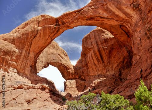 Double Arch. Arches national Park. Utah, USA
