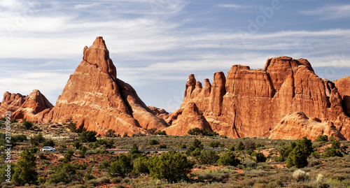 Arches rock towers. Utah, USA