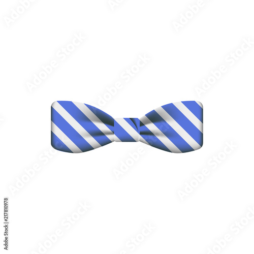 blue striped colored bow tie icon. Element of bow tie illustration. Premium quality graphic design icon. Signs and symbols collection icon for websites, web design, mobile app