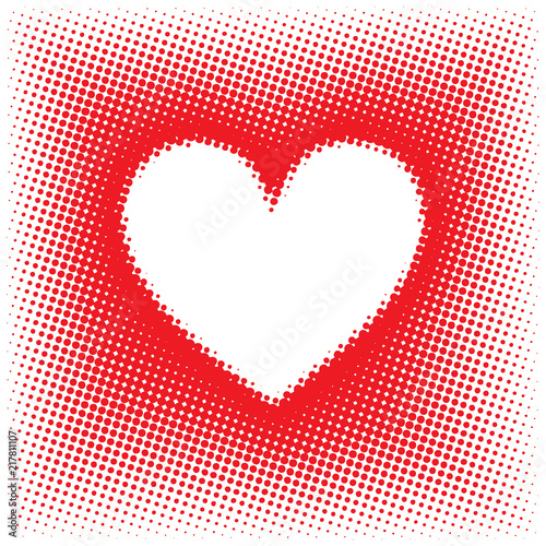 Halftone Styled Heart