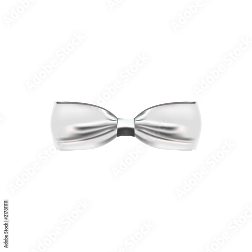 white colored bow tie icon. Element of bow tie illustration. Premium quality graphic design icon. Signs and symbols collection icon for websites, web design, mobile app