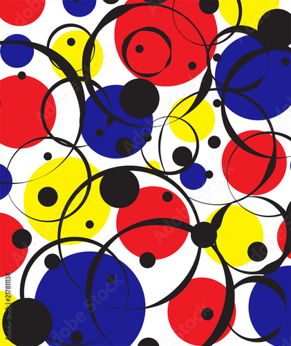Rings and Circles Abstract Background