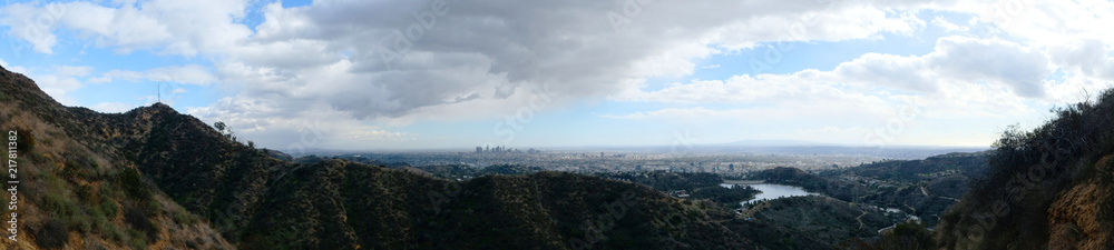 Cloudy Hollywood Landscape