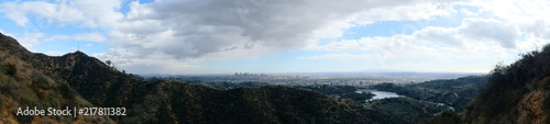 Cloudy Hollywood Landscape