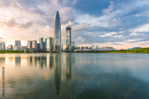 Shenzhen Nanshan District Houhai City Skyline