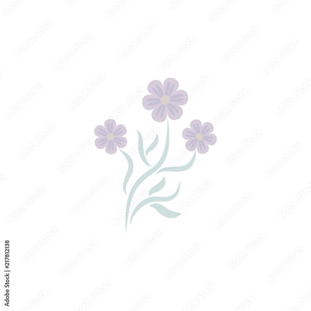 flowers. Element of flower for mobile concept and web apps. Colored flowers can be used for web and mobile