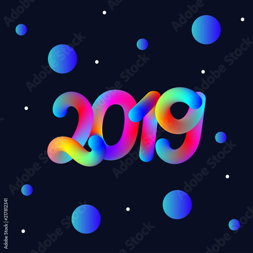 Numbers 2019, blend text