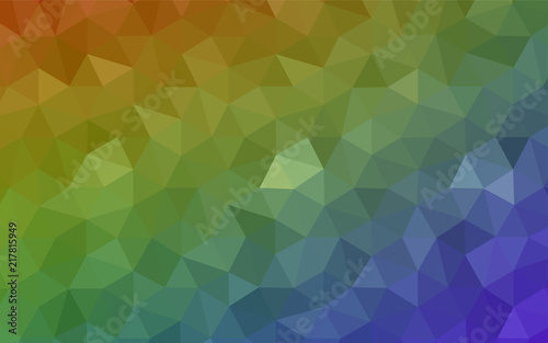 Light Multicolor vector low poly layout.