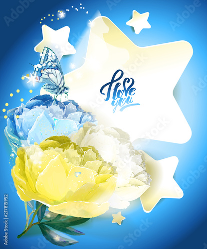 Star and peony.